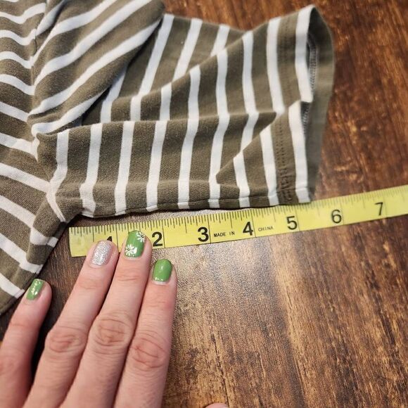 Tommy Hilfiger green striped blouse - Picture 7 of 7